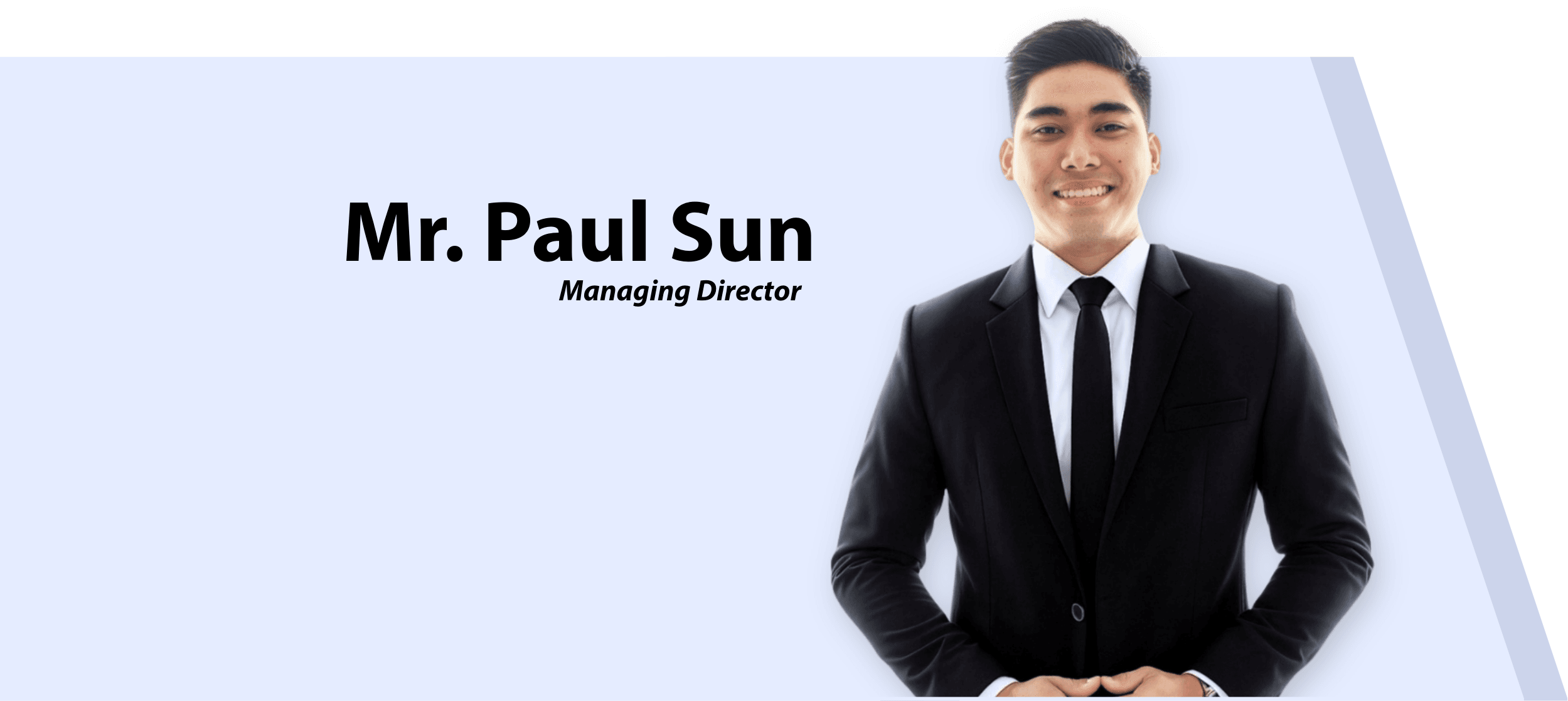 Paul Sun, Managing Director of Prime Oral Dental Clinic